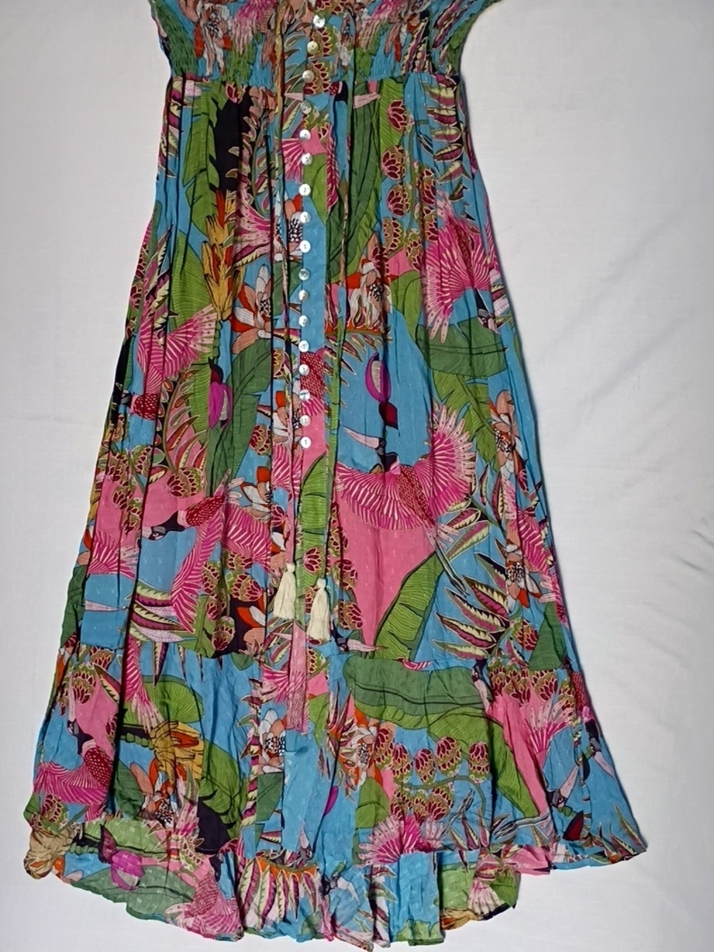 Rachel Roi Women's Multicolor Floral Tropical Maxi Skirt Size XS